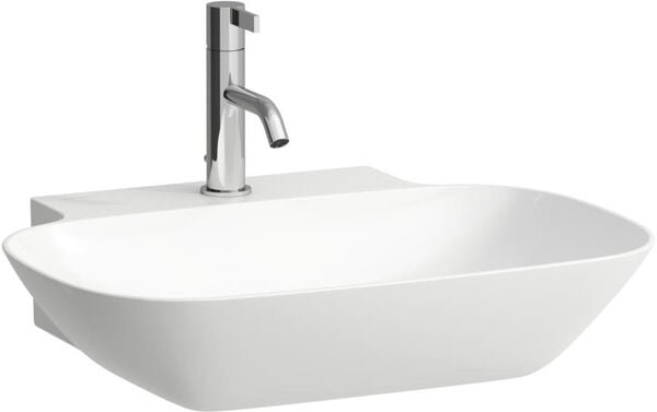Lavabo d'appoggio Ino, senza foro per rubinetteria, 56 x 45 cm, altezza 12 cm, senza troppopieno, image number 0