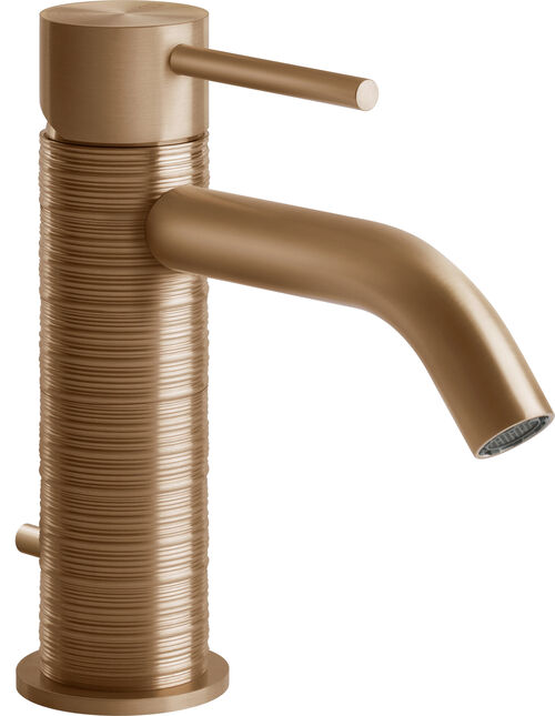 M&eacute;langeur monobloc Gessi 316 Warm bronze brushed PVD Trame