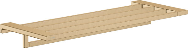 Tablette porte-serviette avec barre à linge Hansgrohe AddStoris brushed bronze image number 0