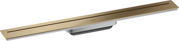 Rigole pour douche Axor Drain Brushed bronze image number 0