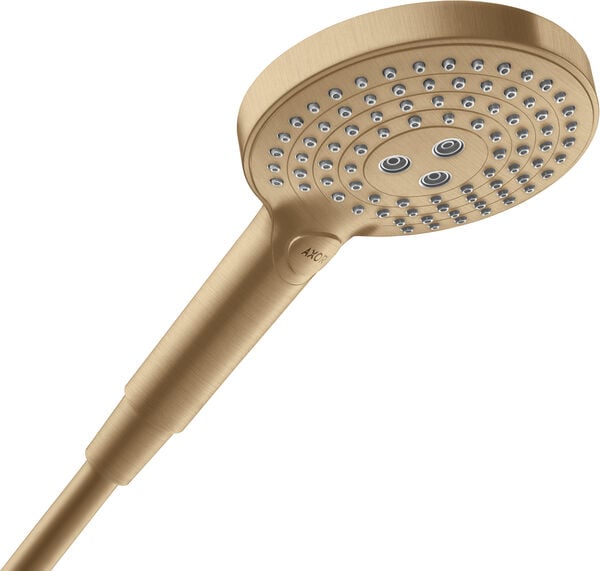 Handbrause Axor Shower Solutions 120 3-jet EcoSmart Brushed bronze image number 0