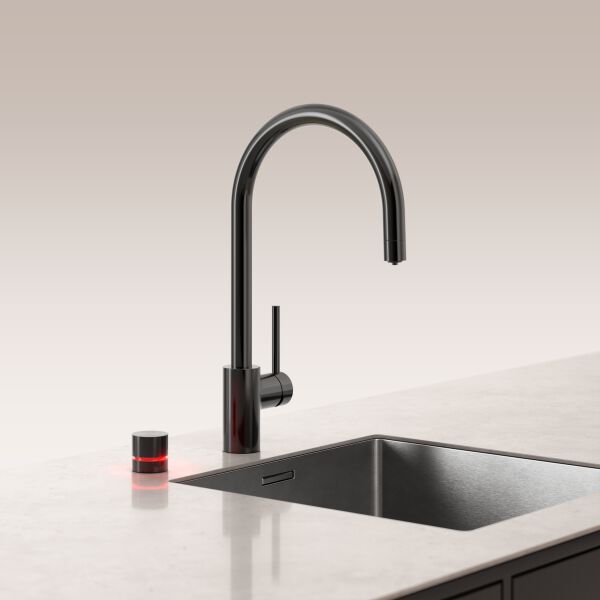 Mitigeur d'&eacute;vier multifonction Laufen Vara Home Acier inoxydable bross&eacute; PVD noir image number 2