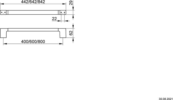 Barre &agrave; linge de bain Keuco Collection Moll Chrom&eacute; image number 1