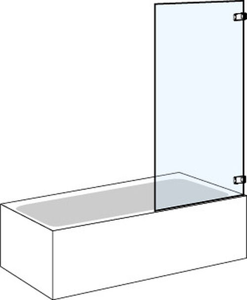 Pendelt&uuml;re Koralle S606 Plus Verchromt Echtglas klar Plus