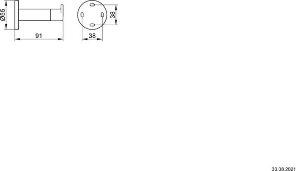 Kleiderhaken Keuco Plan verchromt image number 1