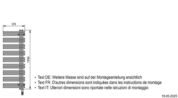 Radiateur de bain Zehnder Yucca Asym Blanc R&eacute;sistance &eacute;lectrique &agrave; droite image number 2