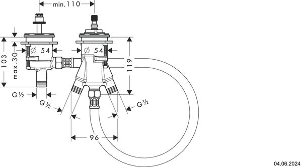 Einbaukörper Axor image number 1