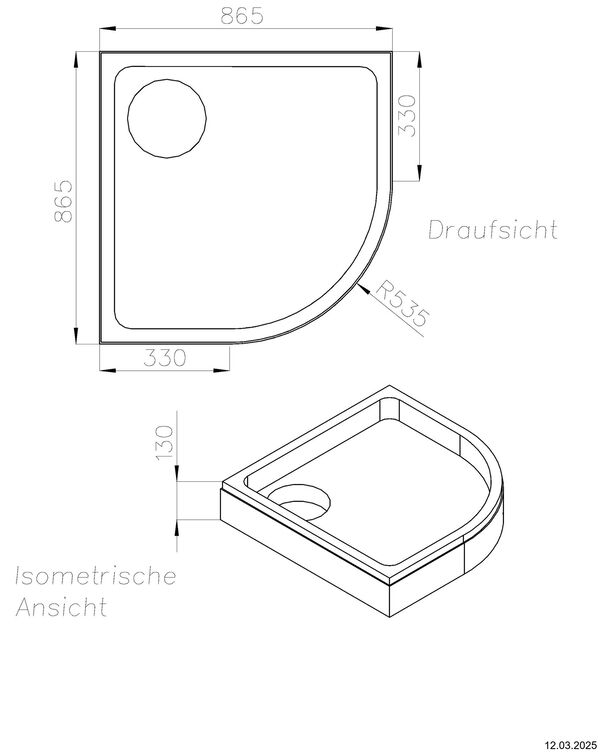 Duschenwannentr&auml;ger Schedel image number 1