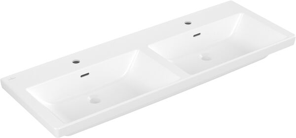 Doppelwaschtisch Villeroy & Boch Subway 3.0 130 x 47 cm Stone white matt Cleaneffekt image number 0
