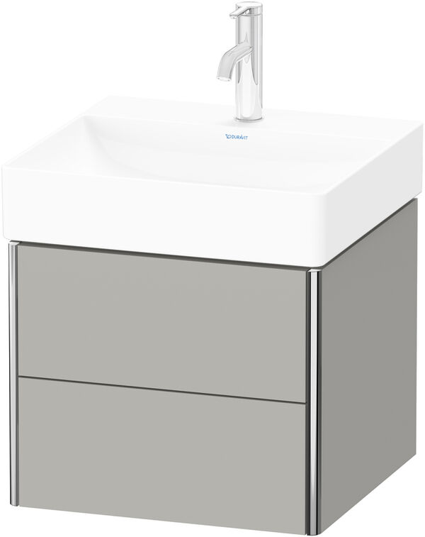 Meuble sous-lavabo Duravit XSquare Gris b&eacute;ton mat image number 0