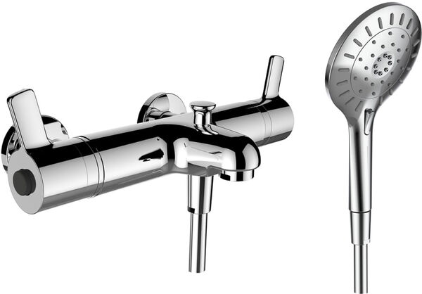 Bademischer Laufen Thermofit Comfort &frac34;" Verchromt image number 0