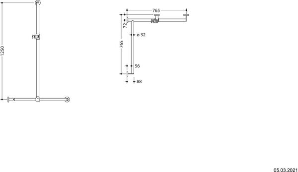 Eckhaltegriff Hewi 900 Schwarz matt image number 1