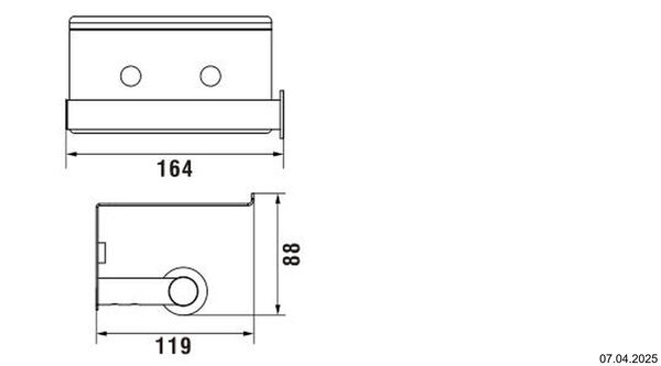 Porte-papier Laufen Niara Titane noir mat PVD image number 1