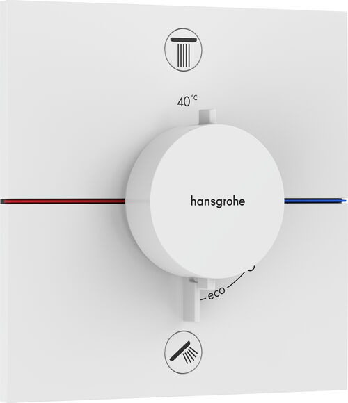 Syst&egrave;me de douche Hansgrohe Shower Select Comfort E Blanc mat