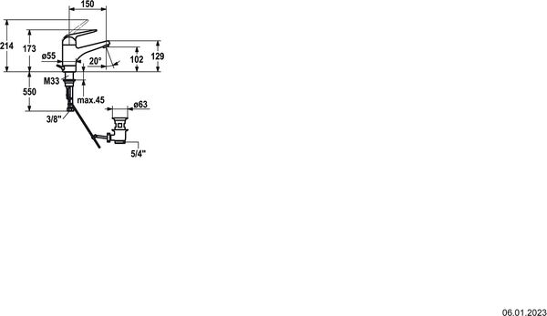 Mélangeur Monobloc KWC Domo.5 chromeline image number 1