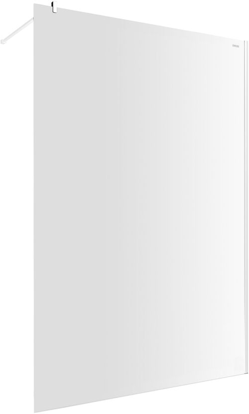 Paroi lat&eacute;rale &agrave; pose libre Duscholux Bella Vita 3 Walk-in Blanc mat Verre clair CareTec Pro