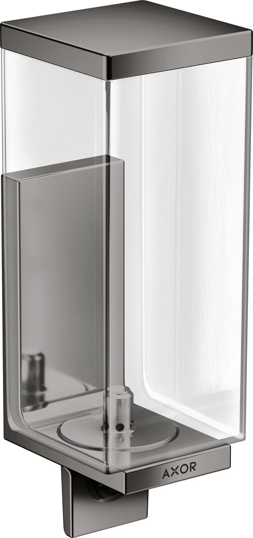 Dispenser sapone liquido Universal Rectangular polished black chrom