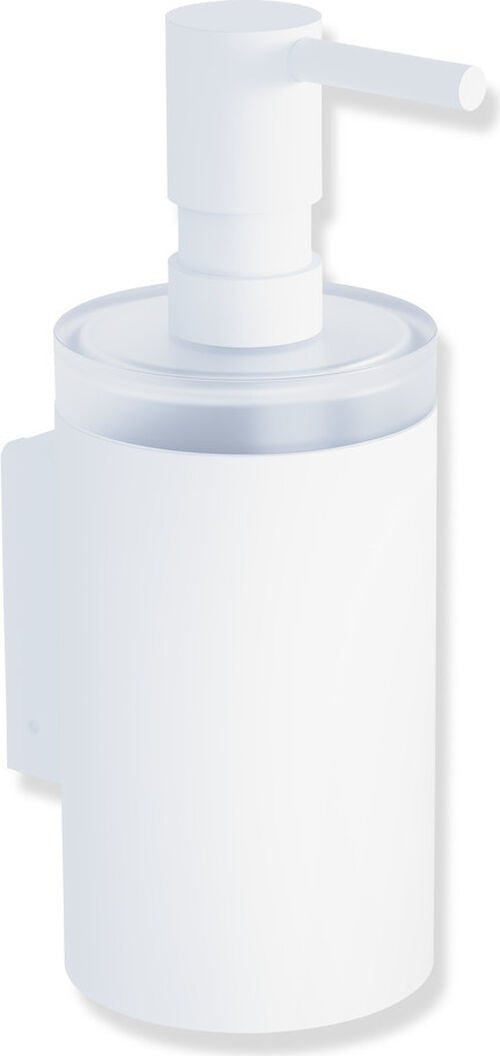 Distributore di sapone o disinfettante Hewi 162 Bianco opaco Distributore di sapone in vetro satinato