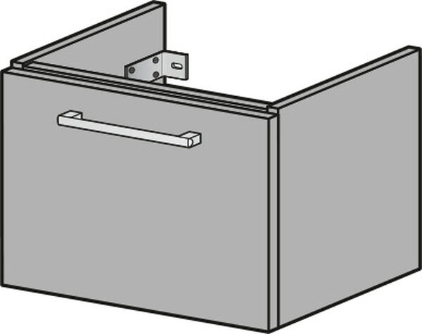 Armadio sottolavabo Alterna pro S, altezza 39,2 cm, profondità 44 cm, 1 cassetto, maniglia cromata image number 0