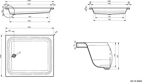 Duschenwanne Schmidlin Weiss Gleitschutz Antigliss Pro image number 1