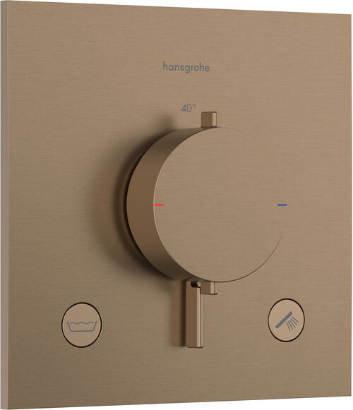 Duschsystem Hansgrohe Ecostat Comfort E Brushed bronze