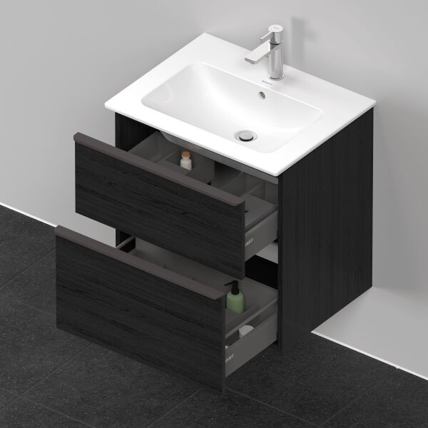 Armadio sottolavabo Duravit D-Neo Rovere nero image number 3