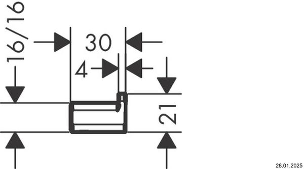 Einzelhaken Hansgrohe AddStoris schwarz matt image number 1