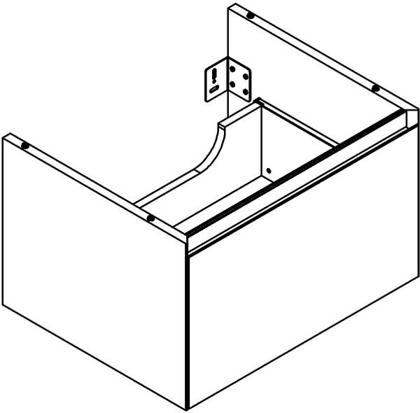 Armadio sottolavabo Alterna calea plus, larghezza 56,6 cm altezza 35 cm profondità 44,8 cm image number 0