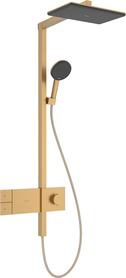 Showerpipe Hansgrohe Alive Q EcoSmart Brushed bronze