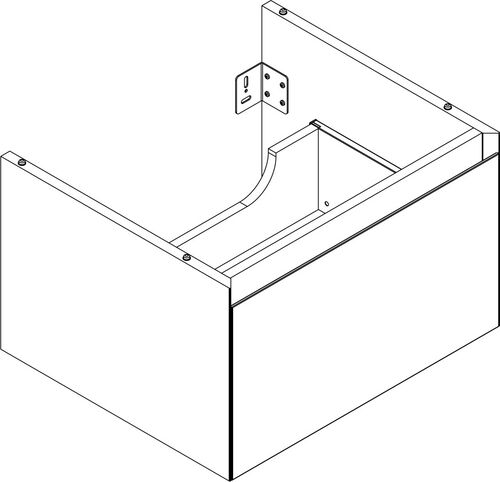 Meuble sous-lavabo Alterna zero plus noir