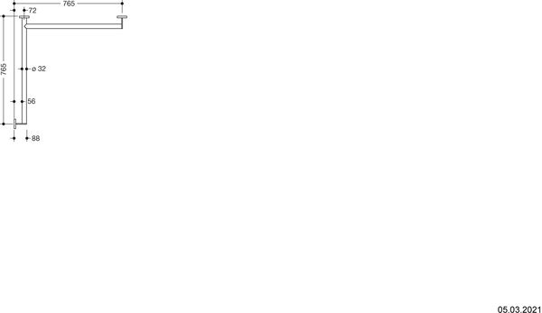 Eckhaltegriff Hewi 900 Schwarz matt image number 1