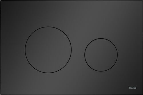 Bet&auml;tigungsplatte Tece Loop New Schwarz matt