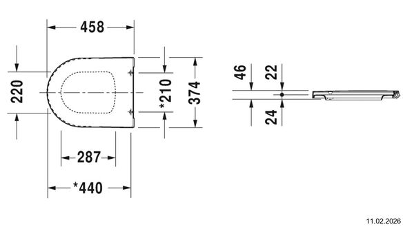 Si&egrave;ge de WC Me by Starck Blanc image number 1