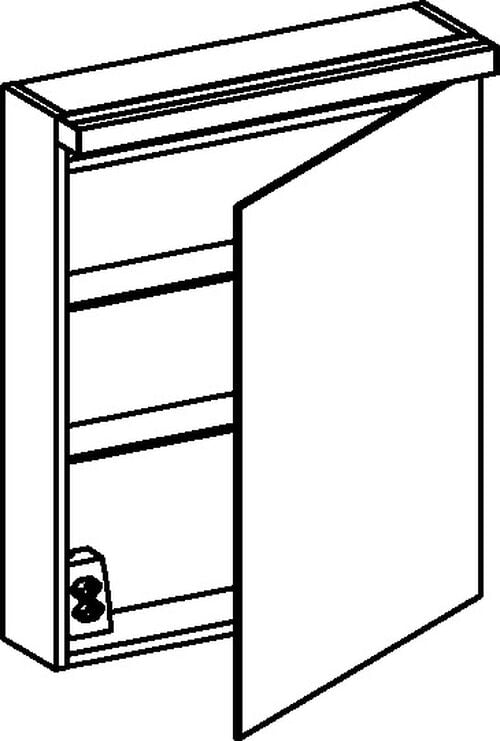 Armadio a specchio Alterna format LED Bianco