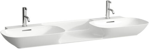 Lavabo double Laufen Ino 142 x 45 cm Blanc