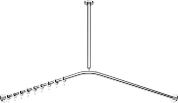 Tringle pour rideau de douche form Hewi 900 Acier inoxydable brillant image number 0