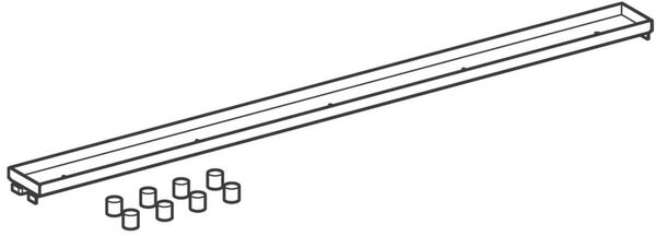 Griglia Uniflex lunghezza 90 cm, largh. 5 cm per canale 1424 167 / 173 image number 0