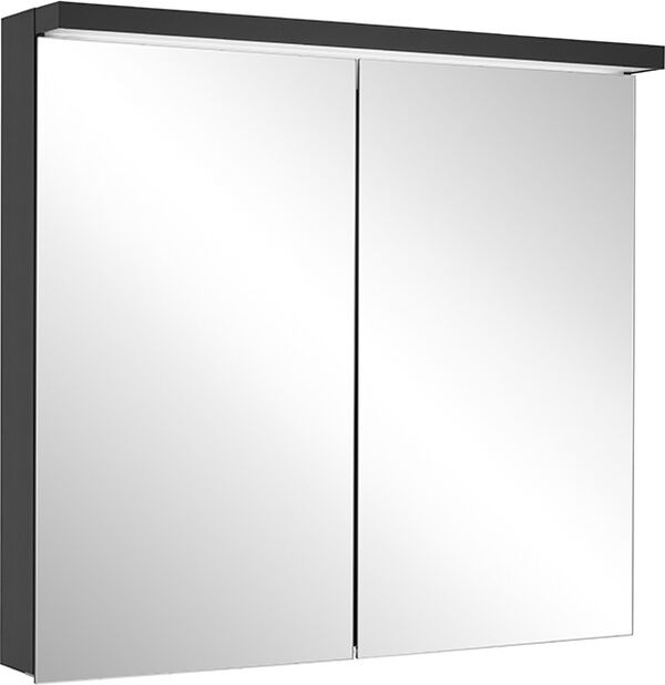 Spiegelschrank Schneider Bordo TW Schwarz matt Verspiegelte R&uuml;ckwand image number 0