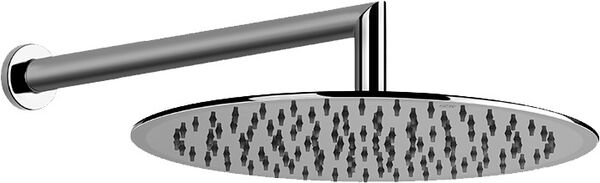 Pomme de douche avec effet pluie Emporio Via Manzoni ½" acier inoxydable brillant image number 0