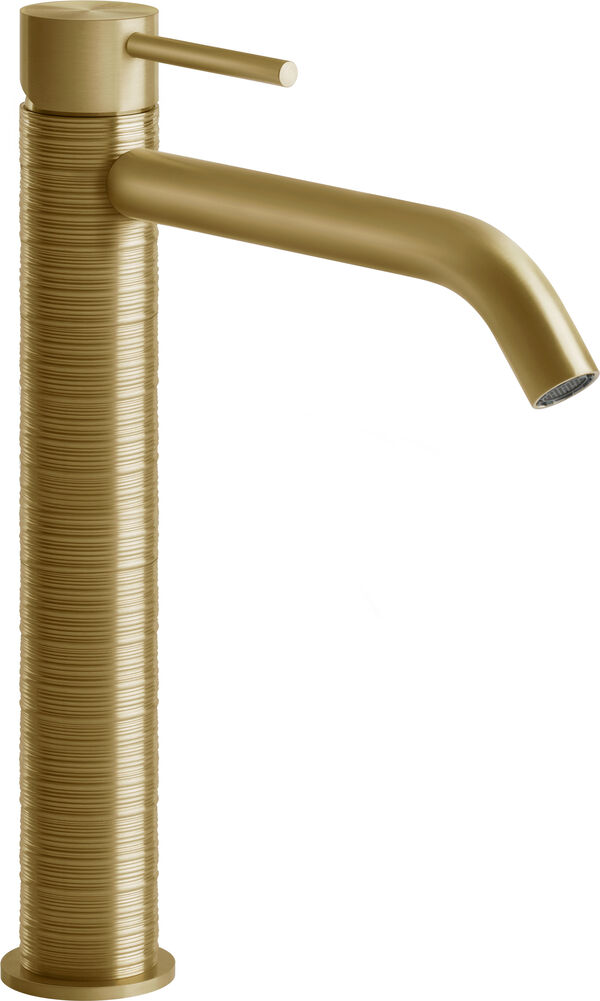 Mélangeur monobloc Gessi 316 brushed brass trame image number 0