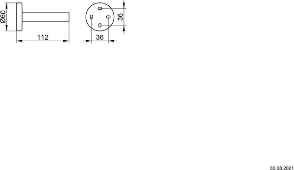 Porte-papier de r&eacute;serve Keuco Edition 90 Chrom&eacute; image number 1