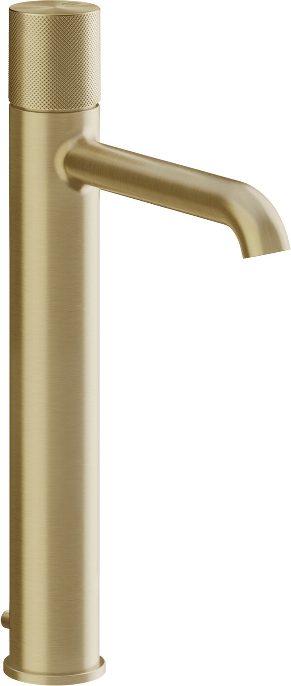 M&eacute;langeur monobloc Gessi Habito Brushed brass Diamantato image number 0