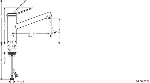 Sp&uuml;ltischmischer Hansgrohe Zesis Edelstahloptik image number 1
