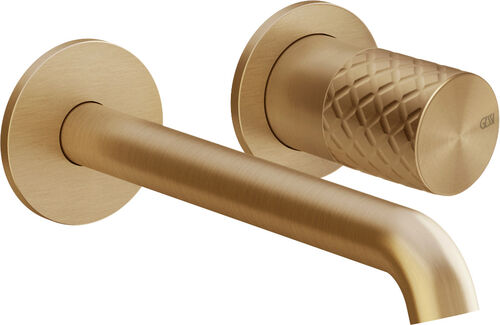 Wandmischer Endmontageset Gessi Habito Warm steel brushed Intreccio