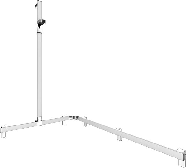 Duschhandlauf Keuco Collection Axess Silbereloxiert Brausenschieber verchromt image number 0