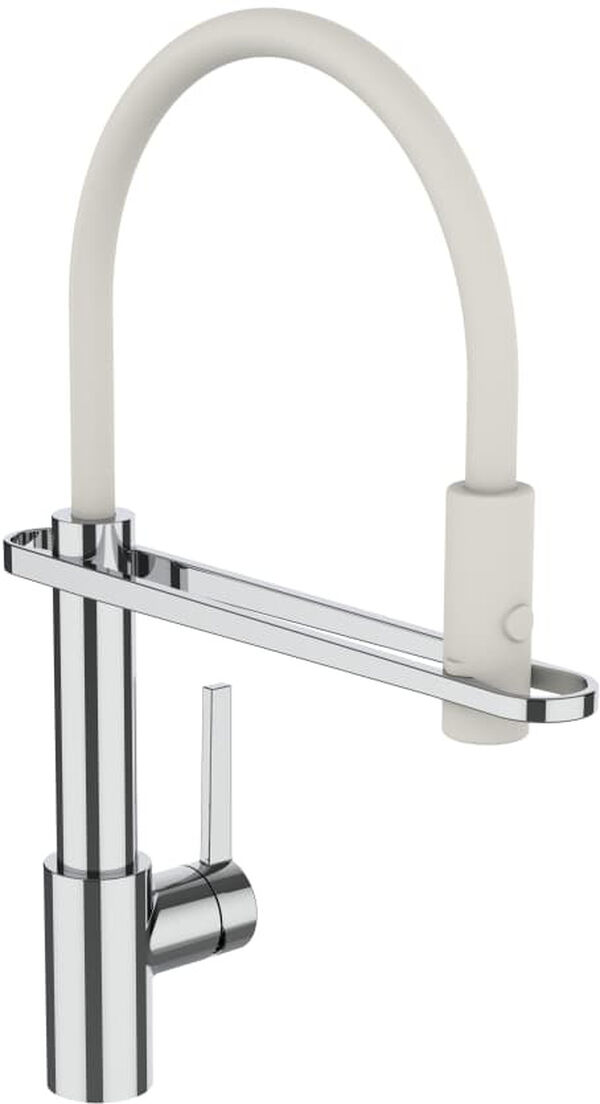 Miscelatore monocomando per lavello Laufen Semipro, con bocca flessibile cream white, bocca mobile image number 0