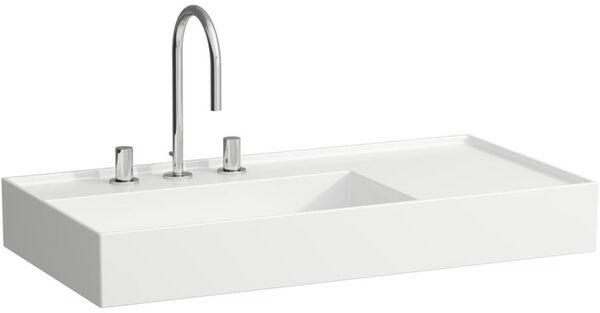 Auflegewaschtisch Laufen Kartell 90 x 46 cm Weiss Cleaneffekt image number 0