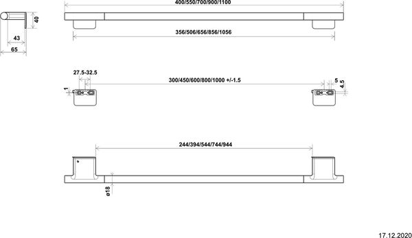 Handtuchring Bodenschatz Nia Adesio Nickel brushed image number 1