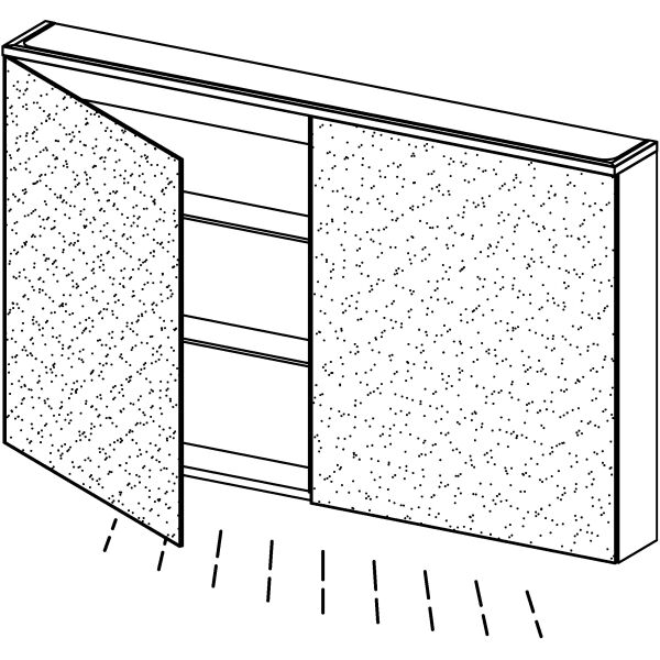 Armoire de toilette Alterna aniani LED plus Blanc premium Couleur de lumi&egrave;re r&eacute;glable en continu 2700-6500 K image number 1