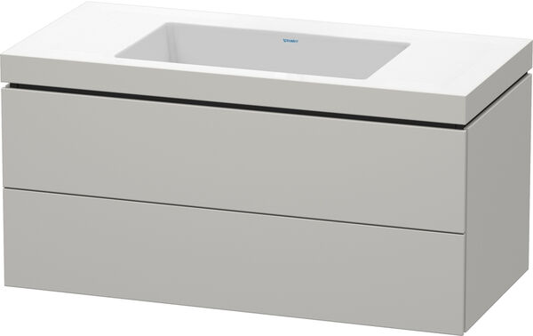 Combinaison de lavabo Duravit Vero Air Gris b&eacute;ton mat image number 0
